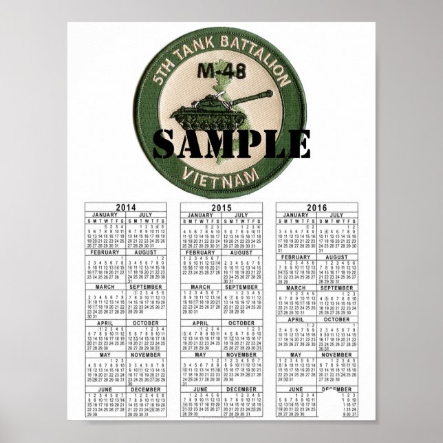 TANK BATTALION VIETNAM POSTER (Vorne)