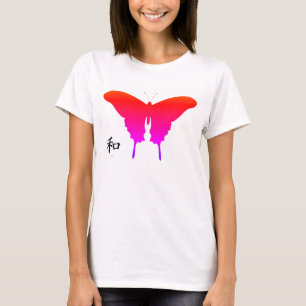 Tank-BUTTERFLY für Frauen mit Plus-Größe W/KANJI-F T-Shirt