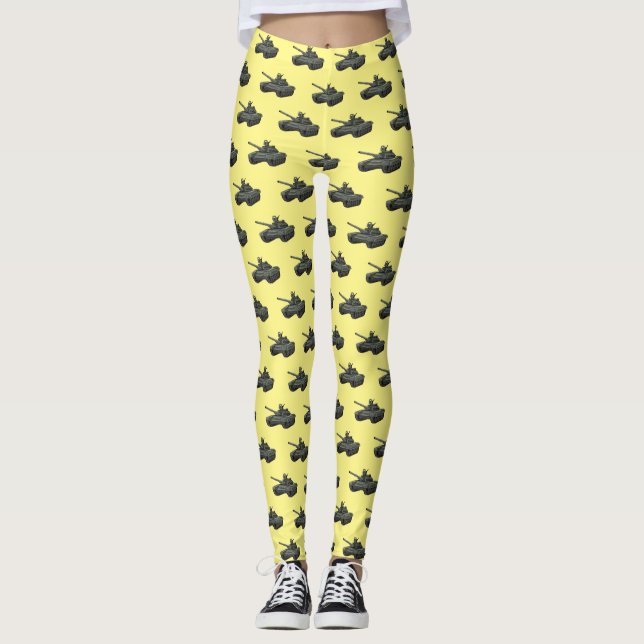 Tank-Cartoon-Abbildung Leggings (Vorderseite)