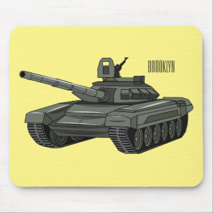 Tank-Cartoon-Abbildung Mousepad