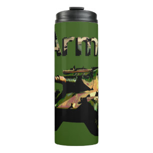 Tank der grünen Khaki-Armee, Thermal Tumbler Thermosbecher