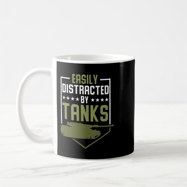 Tank Driver Tank Soldier Militär Kaffeetasse (Links)