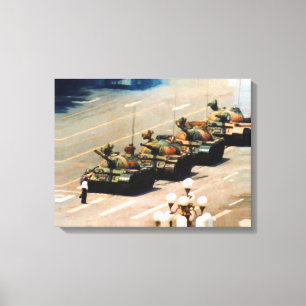 Tank Man Wrapped Canvas Leinwanddruck