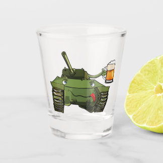 Tank Toasting Shot Glass Schnapsglas
