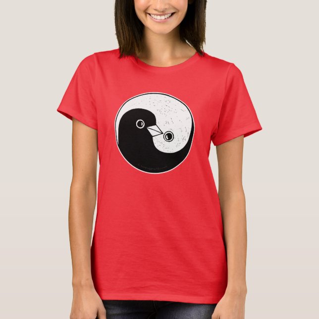 Tank Top Yin Yang Design mit Tauben (Vorderseite)