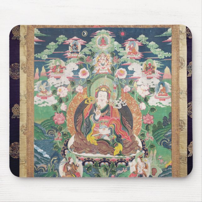 Tanka von Padmasambhava, ANZEIGE c.749 Mousepad (Vorne)