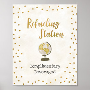 Tanken-Station Globus Junggesellinnen-Abschied-Sch Poster