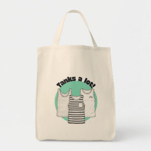 Tanks a lot! Lustiges Tank-Top, danke für den Tote Tragetasche