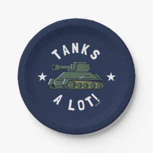 Tanks A Lot Pappteller