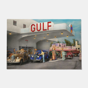 Tankstelle - Die große amerikanische Reise 1939 Fußmatte
