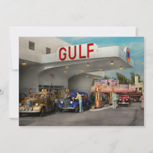 Tankstelle - Die große amerikanische Straßenfahrt  Einladung