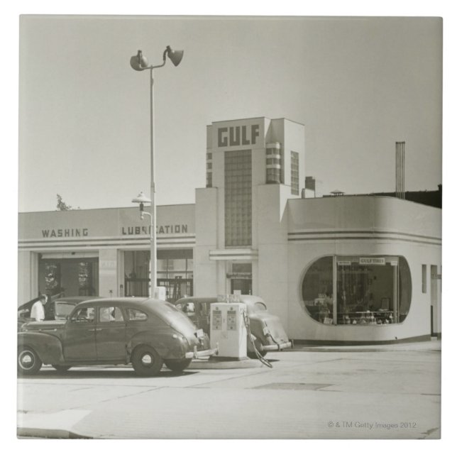 Tankstelle Fliese (Vorderseite)