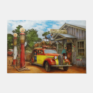Tankstelle - Frische Lieferung nach Pie Town 1940 Fußmatte