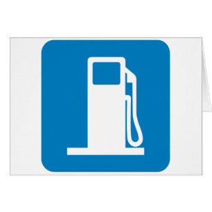 Tankstelle-Landstraßen-Zeichen