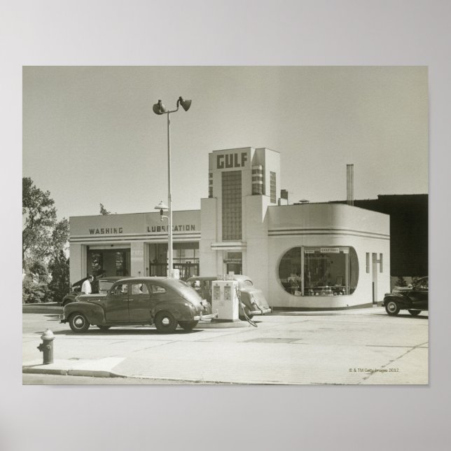 Tankstelle Poster (Vorne)