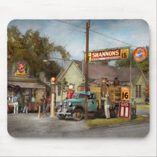 Tankstelle - Shannons Super-Benzin 1939 Mousepad