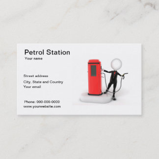 Tankstelle-Visitenkarte Visitenkarte