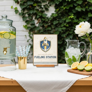 Tankstellen-Schild Raum Geburtstag Acrylschild