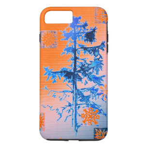 Tanne Tree & Snowflakes Orange Case-Mate iPhone Hülle