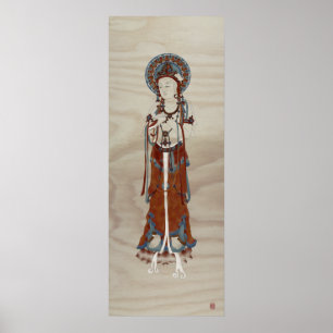 Tannen-Hintergrund-Kunst-Druck Schrifts-Buddhas Poster