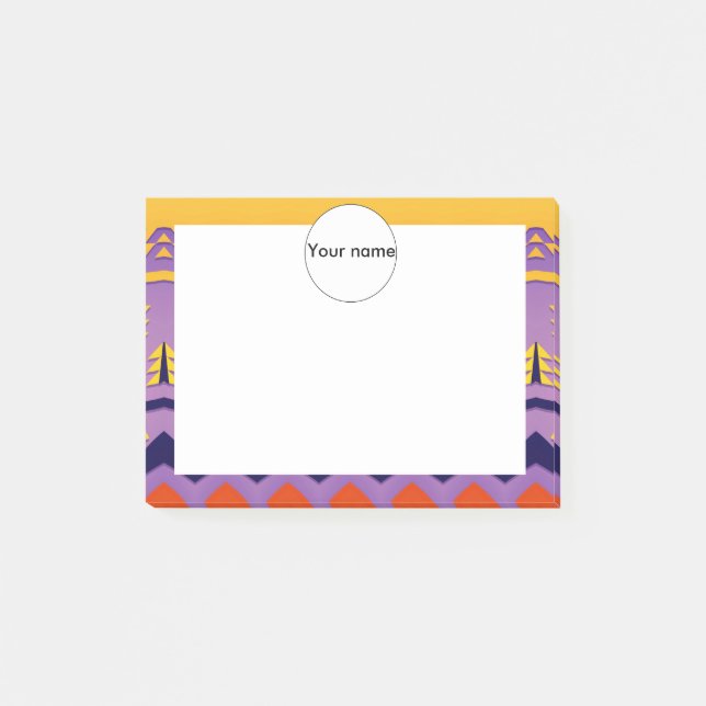 Tannen und Wellen Post-it Klebezettel (Vorderseite)