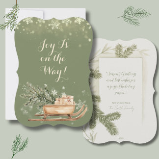 Tannenbaum auf Auto-Weihnachtsgruß Feiertagskarte