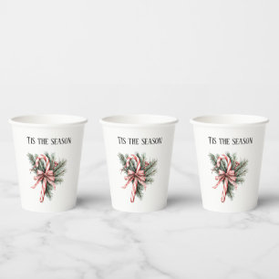 Tannenbaum Candy Cane Rot Weihnachten Pappbecher