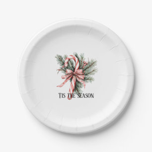 Tannenbaum Candy Cane Rot Weihnachten Pappteller