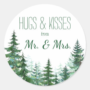 Tannenbaum-Dankeschön-Aufkleber Runder Aufkleber