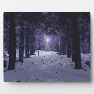 Tannenbaum-Fotoplakette Weihnachten Fotoplatte