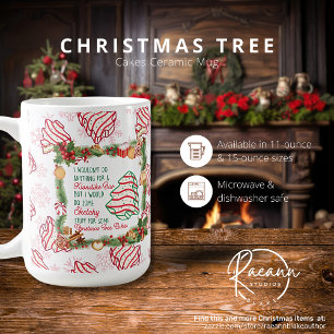 Tannenbaum-Gebäck Keramikbecher Kaffeetasse