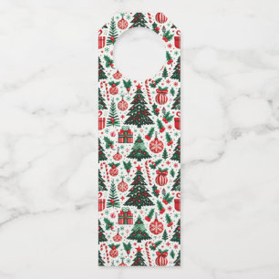 Tannenbaum, Geschenke, Zuckerstange Flaschenanhänger