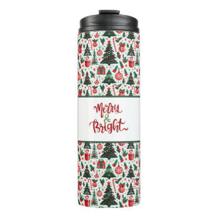 Tannenbaum, Geschenke, Zuckerstange Thermosbecher