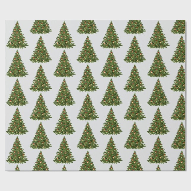 Tannenbaum Geschenkpapier (Flach)
