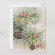 Tannenbaum Kiefern und Blumenmalerei