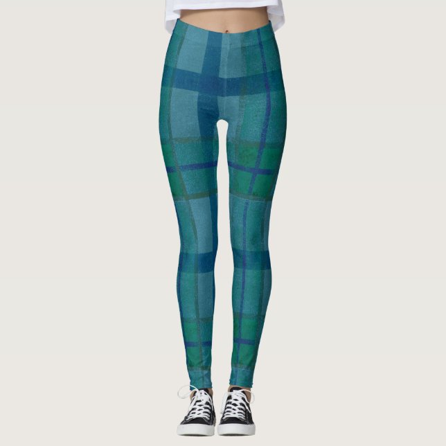 Tannenbaum Plaid  Leggings (Vorderseite)