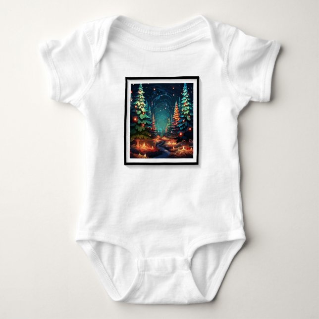 Tannenbaum Radiance Baby Strampler (Vorderseite)