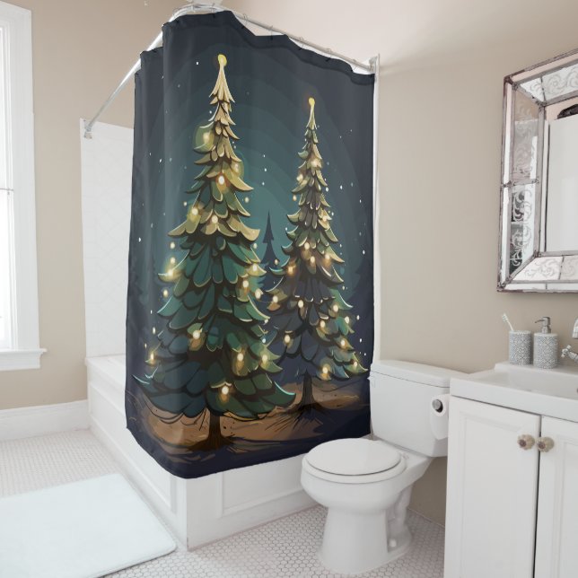 Tannenbaum Radiance Duschvorhang (Beispiel)