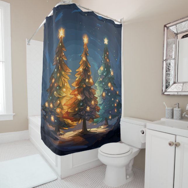 Tannenbaum Radiance Duschvorhang (Beispiel)