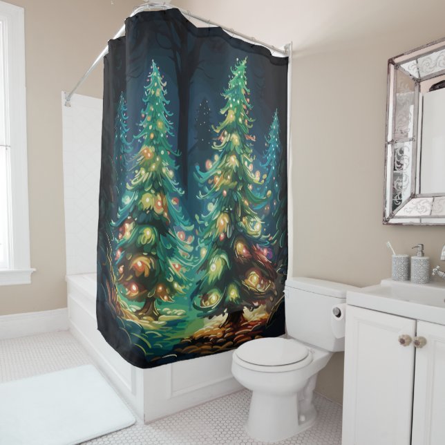 Tannenbaum Radiance Duschvorhang (Beispiel)