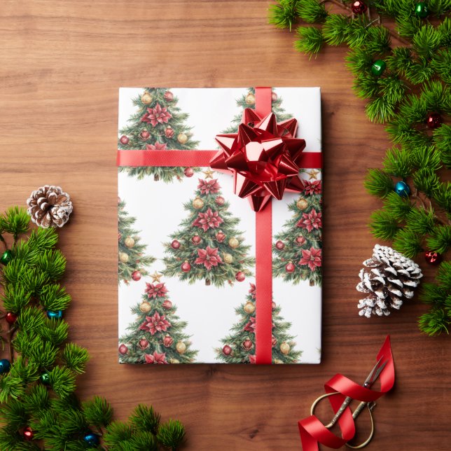 Tannenbaum-Weihnachtsbaum-Geschenk  Geschenkpapier (Feiertagsgeschenk)