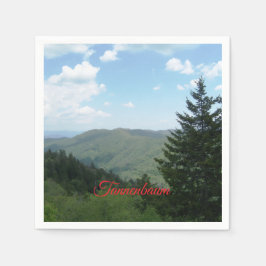 Tannenbaum-Weihnachtsberg Serviette