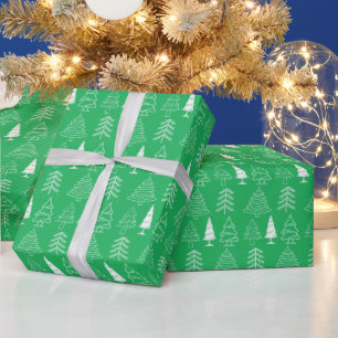 Tannenbäume Kiefer Natur Wald Weihnachten Wasserfa Geschenkpapier