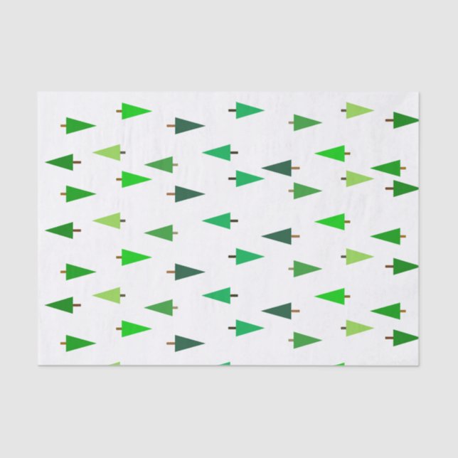 Tannenbäume Seidenpapier (Vorderseite)