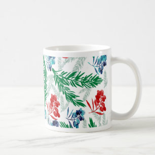 Tannenbaumzweige mit Berries Tasse