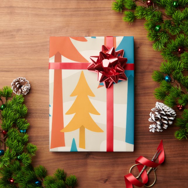 Tannenwald Geschenkpapier (Feiertagsgeschenk)