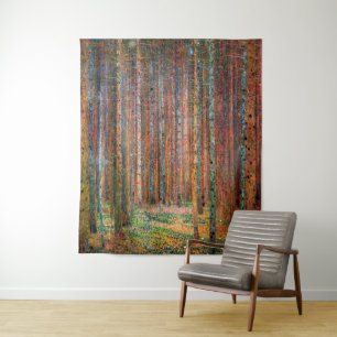Tannenwald Herr Gustav Klimt Wandteppich