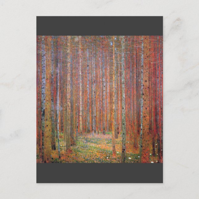 Tannenwald I von Gustav Klimt Postkarte (Vorderseite)