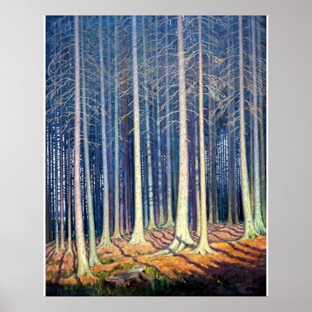 Tannenwald von Albert König Poster (Vorne)