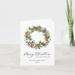 Tannenzapfen Tannen Kranz Frohe Weihnachten Gruß